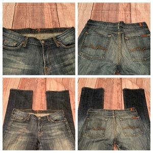 7 for all Mankind long legs bootcut jeans size 31
Inseam 34”
